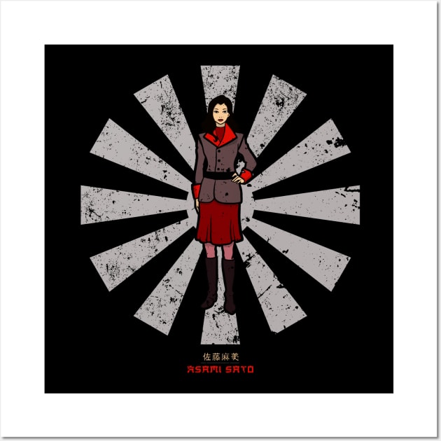 Asami Sato Retro Japanese Avatar Wall Art by Nova5